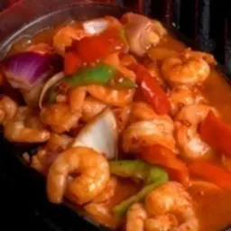 Sizzling Prawns With Chili